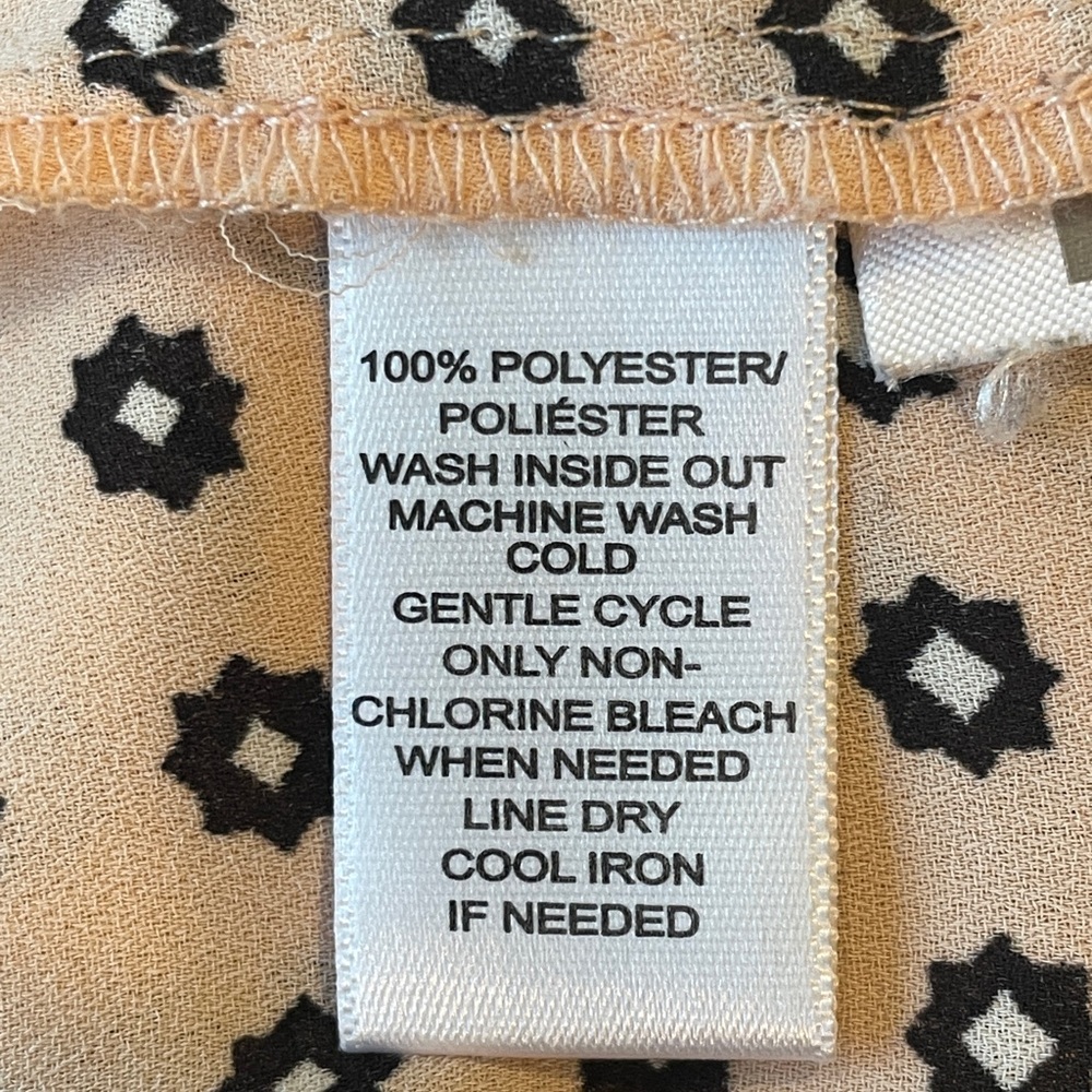 Polka Dot Sleeveless Top - Cream and Black - Picture 5 of 5